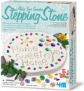 4M: Make Your Garden: Stepping Stone - DIY Ceramic Yard Decor Kit, All-in-1 Art & Craft Set, 7.5" Mold, Decorate W/Beads-Glitter-Stones, Kids Ages 8+