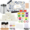Complete Candle Making Kits for Adults Beginners, DIY Candle Making Supplies Include Soy Wax,Wax Melter,Scents,Dyes,Wicks,Wicks Sticker,Candle Tins & More-Full Candle Maker Set - Arts & Crafts Kits
