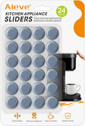 Aieve Appliance Slider, 24 Pcs Small Appliance Rollers Kitchen Gadgets, Self Adhesive Caster Wheels Kitchen Finds Home Must Have Countertop Accessories for Mixer Coffee Maker Air Fryer