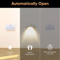 DJBoomy Motion Sensor Night Light for Indoor: 6 Pack Battery Operated Stair Lights LED 3000k Step Lights - Motion Sensor Lamp for Cabinet Closet Hallway Bedroom Stairs (Battery Powered)