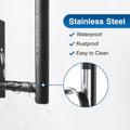 Paper Towel Holder - Self-Adhesive or Drilling, Matte Black Wall Mounted Rack - SUS304 Stainless Steel Kitchen Roll Dispenser Under Cabinet