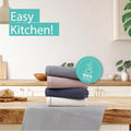 Kitchen Towels and Dishcloths Sets, 14 X 14 Inches, Absorbent Dish Towels for Kitchen, Microfiber Cleaning Cloth, Dish Cloths for Washing Dishes, Waffle Kitchen Towels (Multicolored)