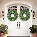 26'' Large Boxwood Wreath for Front Door Artificial Spring Wreath Boxwood Leaves Greenery Outdoor Door Wreaths for Porch Window Home Farmhouse Wall Decor Green Year Round Indoor Outdoor All Seasons