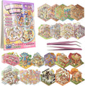 Fieoriia 3D Sticker Book Scene, 20 Sets DIY Miniature World Craft Kit, Art Therapy Activity for Adults, Kids, Family Fun