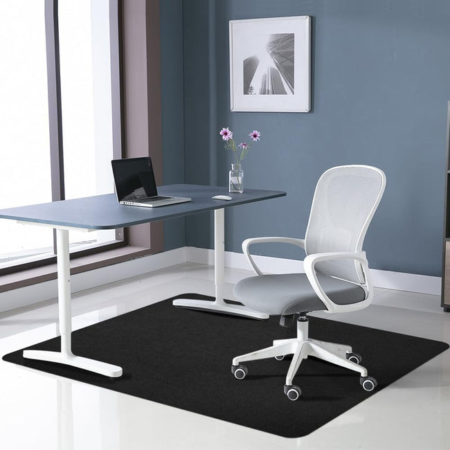 Office Chair Mat for Hardwood Floor&Tile,55"x35" Anti-Slip Desk Chair Mat,Low-Pile Mat,Multi-Purpose Hardwood Floor Protector for Office,Home (Black, 35 * 47IN)