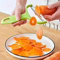 1PC Multi-Functional Stainless Steel Fruit and Vegetable Peeler and Grater - Perfect for Potatoes, Cabbage, Melons - Easy to Use