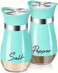 Salt And Pepper Shakers Set, 4 0z Glass Bottom Salt And Pepper Jars With Stainless Steel Lid For Kitchen Cooking Table, RV, Camp, BBQ Refillable Design,Spice Shakers, kitchen Utensils