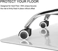 Kuyal Clear Chair mat for Hardwood Floor 30 x 48 inches Transparent Floor Mats Wood/Tile Protection Mat for Office & Home (30" X 48" Rectangle)