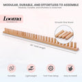 Looma 46" Wooden Loom Frame for DIY Throw Blankets Chunky Knit Blanket Kit – Adjustable Size Hand Knitting Kit – No Needles Required – Beginner-Friendly Yarn Craft for Home Decor & Stress Relief