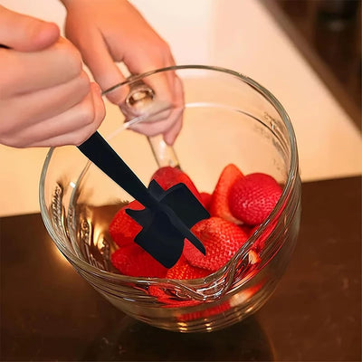5 Blade Heat Resistant Meat Chopper, Non Scratch Potato Masher Tool, Safe for All Cookware, Kitchen Utensil for Ground Beef, Hamburger Smasher Cooking Tools,Black