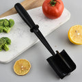 5 Blade Heat Resistant Meat Chopper, Non Scratch Potato Masher Tool, Safe for All Cookware, Kitchen Utensil for Ground Beef, Hamburger Smasher Cooking Tools,Black
