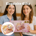 Flever Dollhouse Miniature DIY House Kit Creative Room with Furniture for Romantic Valentine's Gift (Blossom Stories)