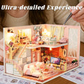 Flever Dollhouse Miniature DIY House Kit Creative Room with Furniture for Romantic Valentine's Gift (Blossom Stories)