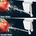 BIGCOW Ultra-Slim Bidet Attachment for Toilet - Dual Nozzle (Frontal & Rear Wash) with Adjustable Cold Water Pressure and Stainless Steel Inlet - Hygienic Solution for Fresh Cleanliness, Silver 1 Pcs