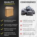 Kitchen Master Super Strong Compactor Bags (12 Pack) | Precuffed, Garbage Compactor Bags, Kitchen Liner, Paper Trash Bin Press, Kitchen Essential, Paper Garbage Press Liner