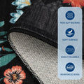 4/5 Inch Extra Thick Kitchen Mats for Floor,Non Slip Anti Fatigue Kitchen Rugs,Waterproof Stain Resistant Sink Mat,Cushioned Standing and Comfort Mats for Office (17"x24" Black)